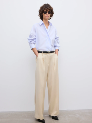 Dagmar SS26 - Cropped shirt - Light Blue