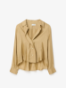 Dagmar SS26 - Cropped shirt - Sand Beige