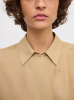 Dagmar SS26 - Cropped shirt - Sand Beige