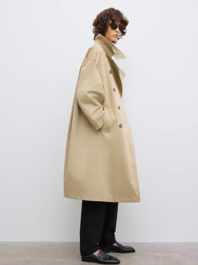 Dagmar SS26 - Db long trenchcoat - Khaki Beige