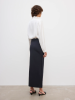 Dagmar PF26 - Fitted midi skirt - Black