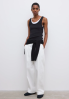 Dagmar SS26 - Fitted rib tank top - Black