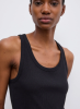 Dagmar SS26 - Fitted rib tank top - Black