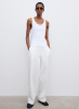 Dagmar SS26 - Fitted rib tank top - White
