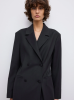 Dagmar SS26 - Long tailored blazer - Black