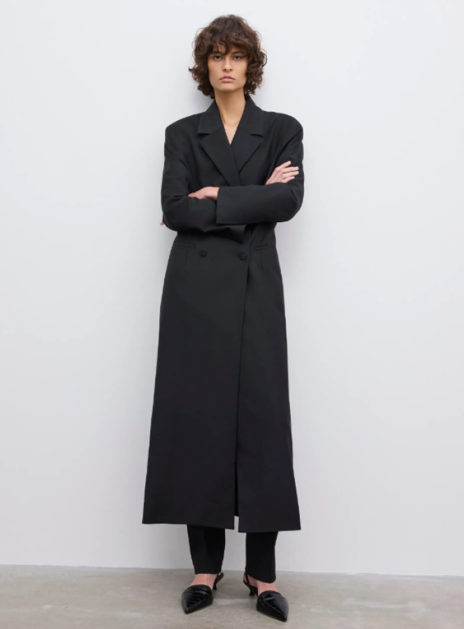 Dagmar SS26 - Long tailored blazer - Black