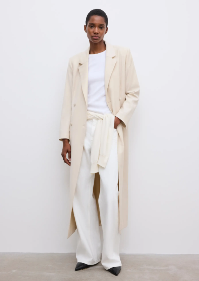 Dagmar SS26 - Long tailored blazer - Sand beige