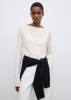 Dagmar SS26 - Ls square neck top - Cream White