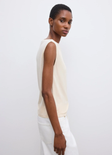 Dagmar SS26 - Square neck top - Cream white