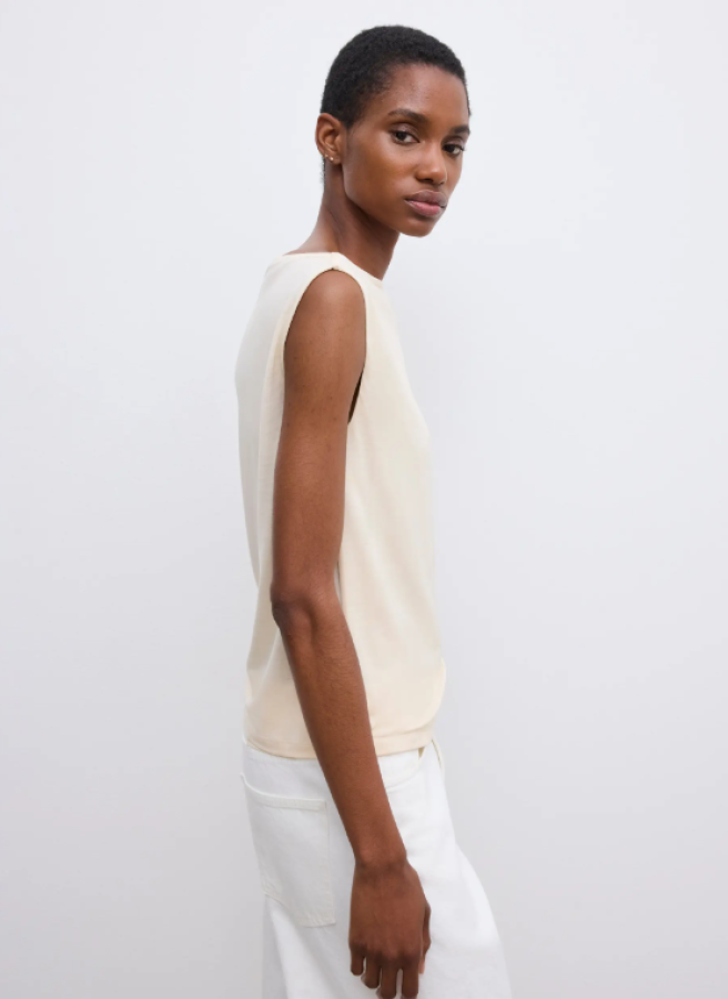 Dagmar SS26 - Square neck top - Cream white