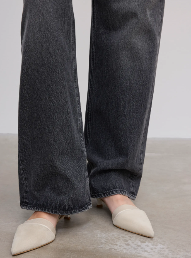 Dagmar SS26 - Suede slingback - Chalk beige