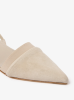Dagmar SS26 - Suede slingback - Chalk beige