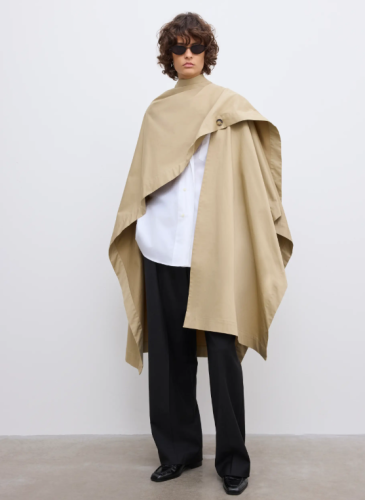 Dagmar SS26 - Trench cape - Khaki Beige