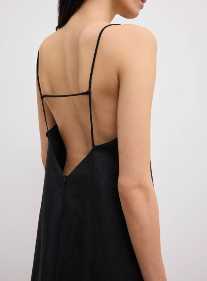 Dagmar SS26 - Waterfall dress - Black