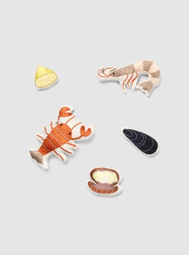 Ferm Living - Embroidered Seafood
