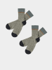 FUB AW24 - 2-Pack Colour Block Socks - hazel melange