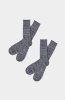 FUB AW24 - 2-Pack Melange Socks - dusty violet/ice