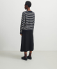 FUB AW24 - Striped Blouse - dark navy/ecru