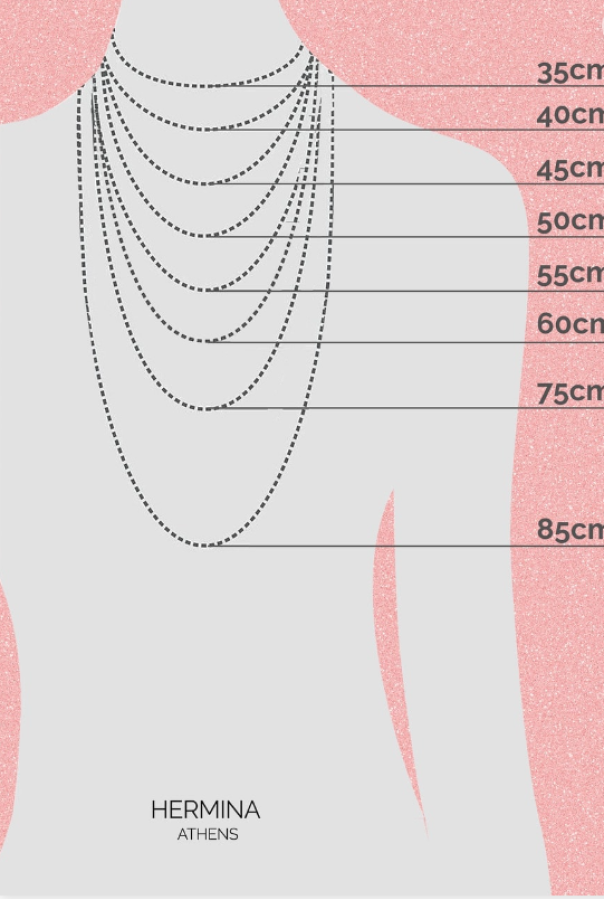HERMINA ATHENS - SYLVIA STERLING CHAIN   55cm