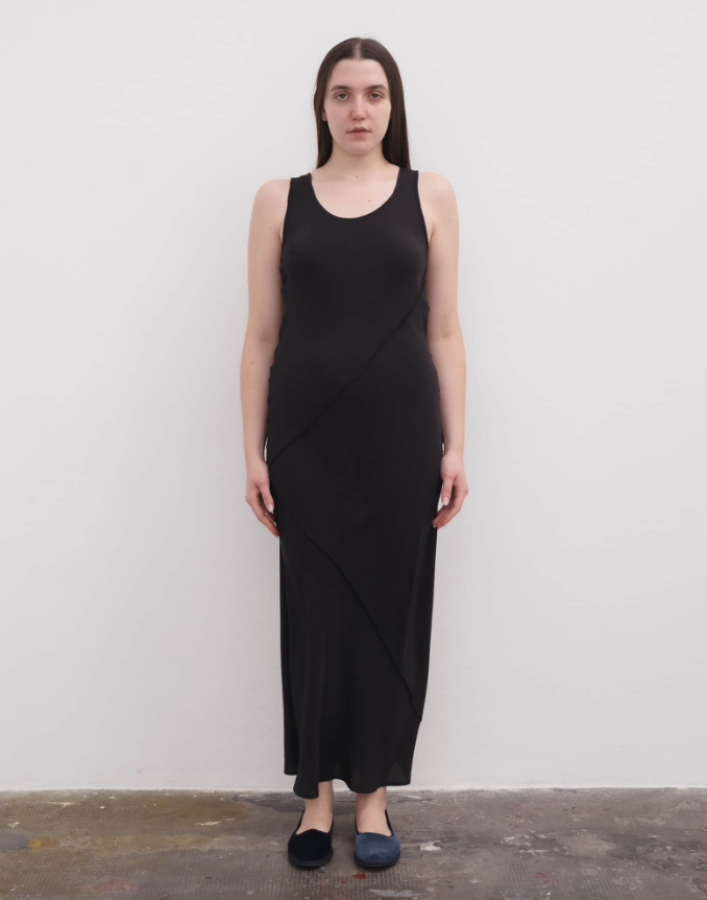 Lava Dress - Silk Crepe - Black