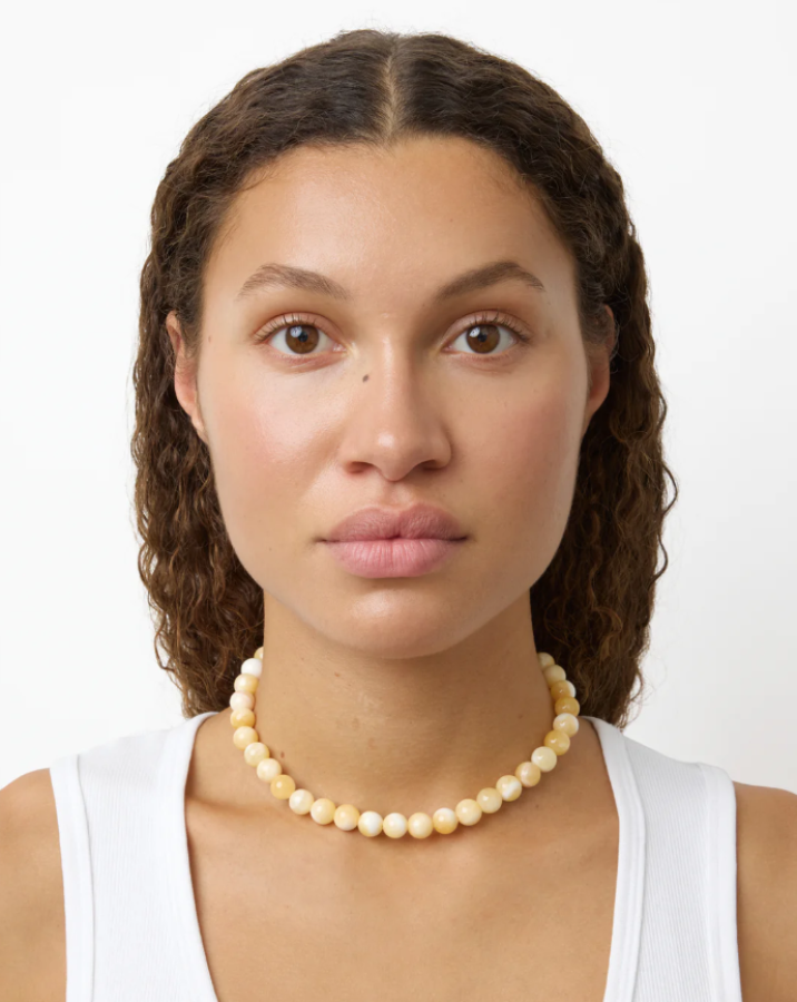 LIE STUDIO PF25 -The Mary Necklace - Color | Beige Topaz
