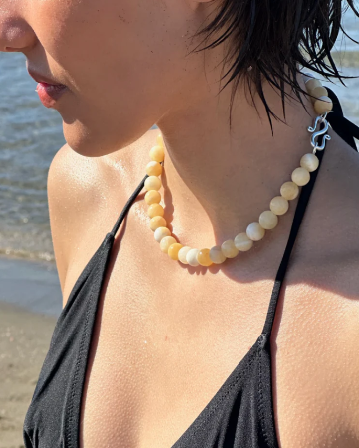 LIE STUDIO PF25 -The Mary Necklace - Color | Beige Topaz