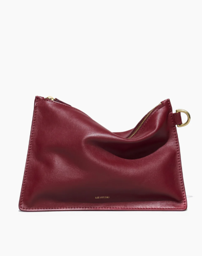 LIE STUDIO - The Charlie Clutch - Burgundy Red