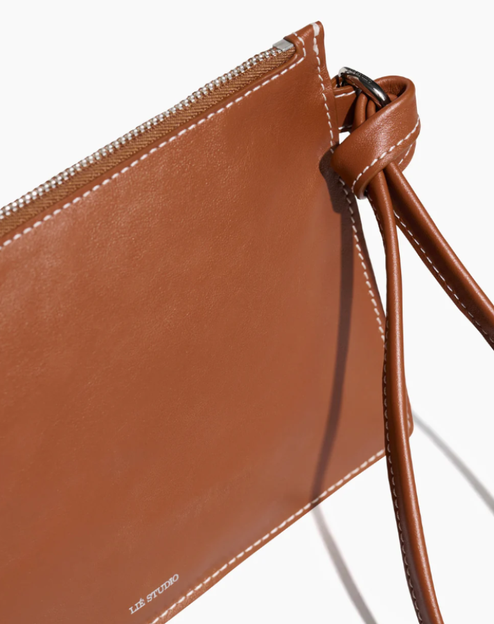 LIE STUDIO - The Charlie Clutch - Toffee Brown