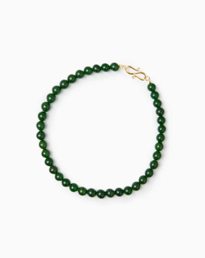 LIE STUDIO - The Mary Necklace -  Green Agate