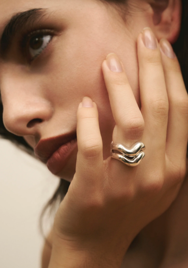 Louis Abel - Aurea` Polished Ring - Silver