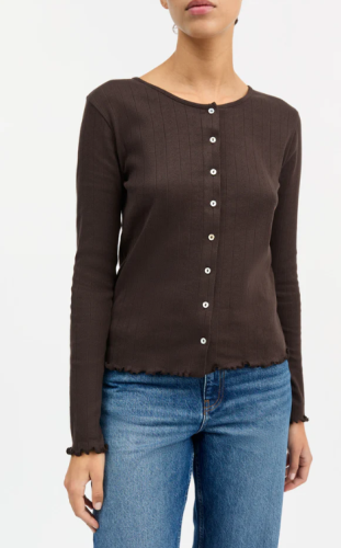 Skall Studio AW25 - Edie cardigan - Dark Brown