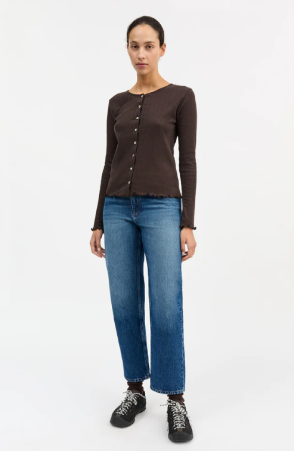Skall Studio AW25 - Edie cardigan - Dark Brown
