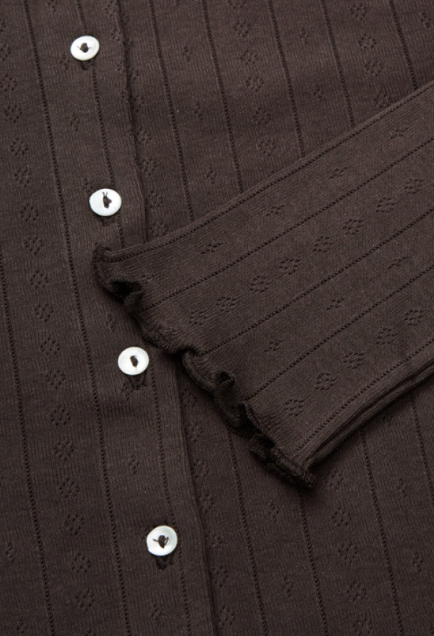 Skall Studio AW25 - Edie cardigan - Dark Brown