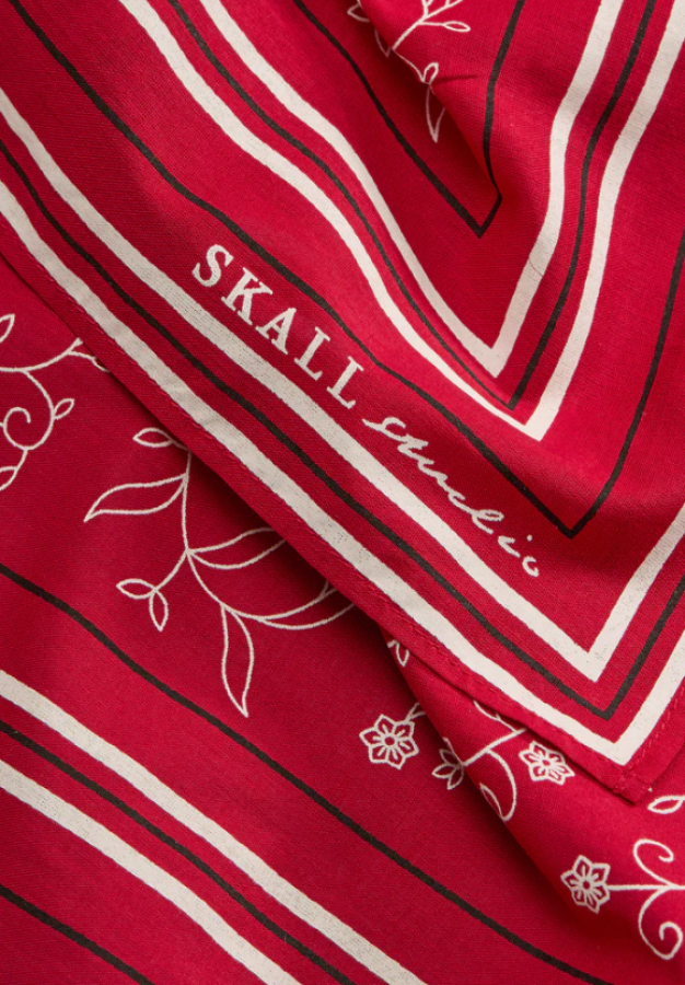 Skall Studio Christmas24 - Skall classic scarf 55x55 -  Aurora red