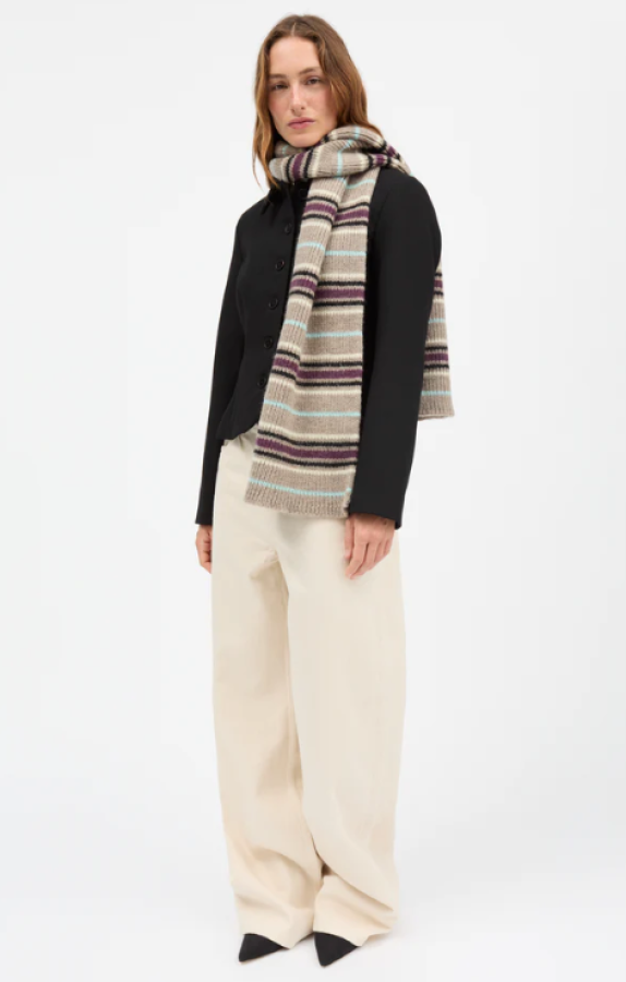 Skall Studio PS26 - Laura scarf - Brown mélange/Multi