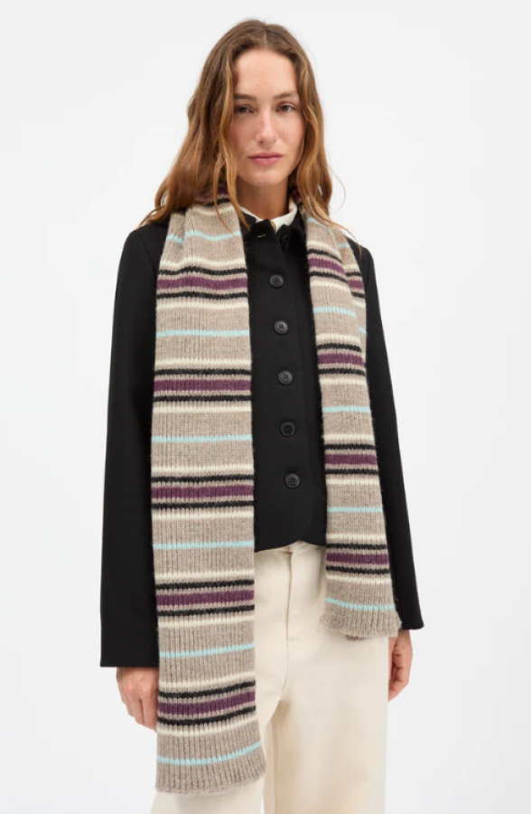 Skall Studio PS26 - Laura scarf - Brown mélange/Multi