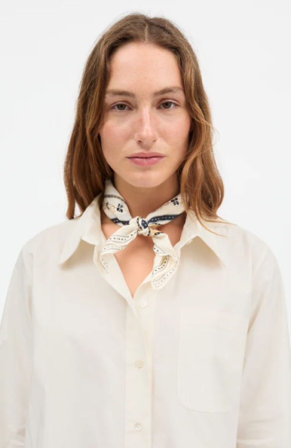 Skall Studio PS26 - Skall floral scarf 55x55 - Ivory