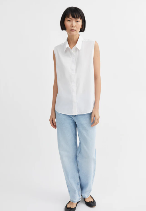 Skall Studio SS25 - Evie top - Optic white