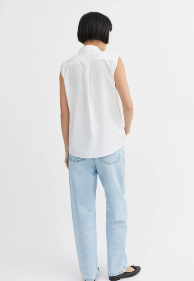Skall Studio SS25 - Evie top - Optic white
